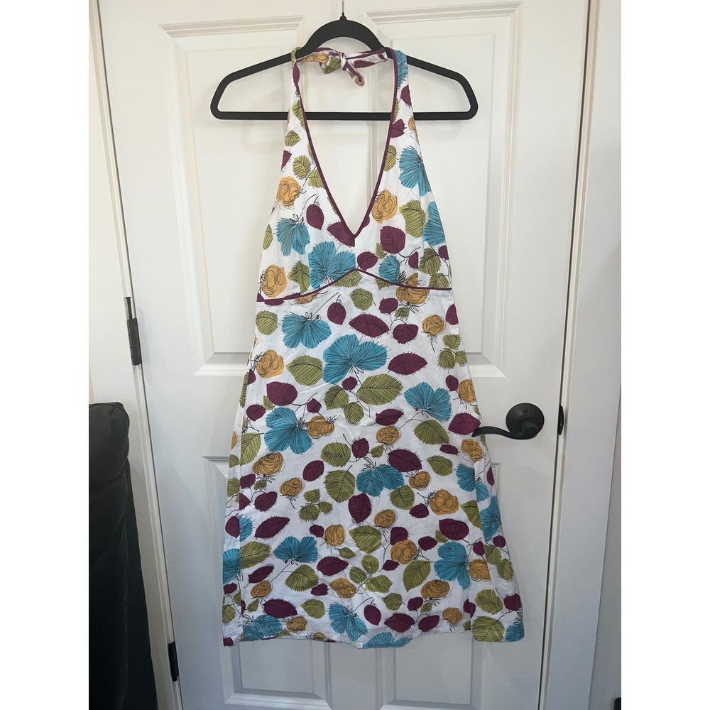 Boden Floral‎ Halter Sundress Multicolored Size 12R